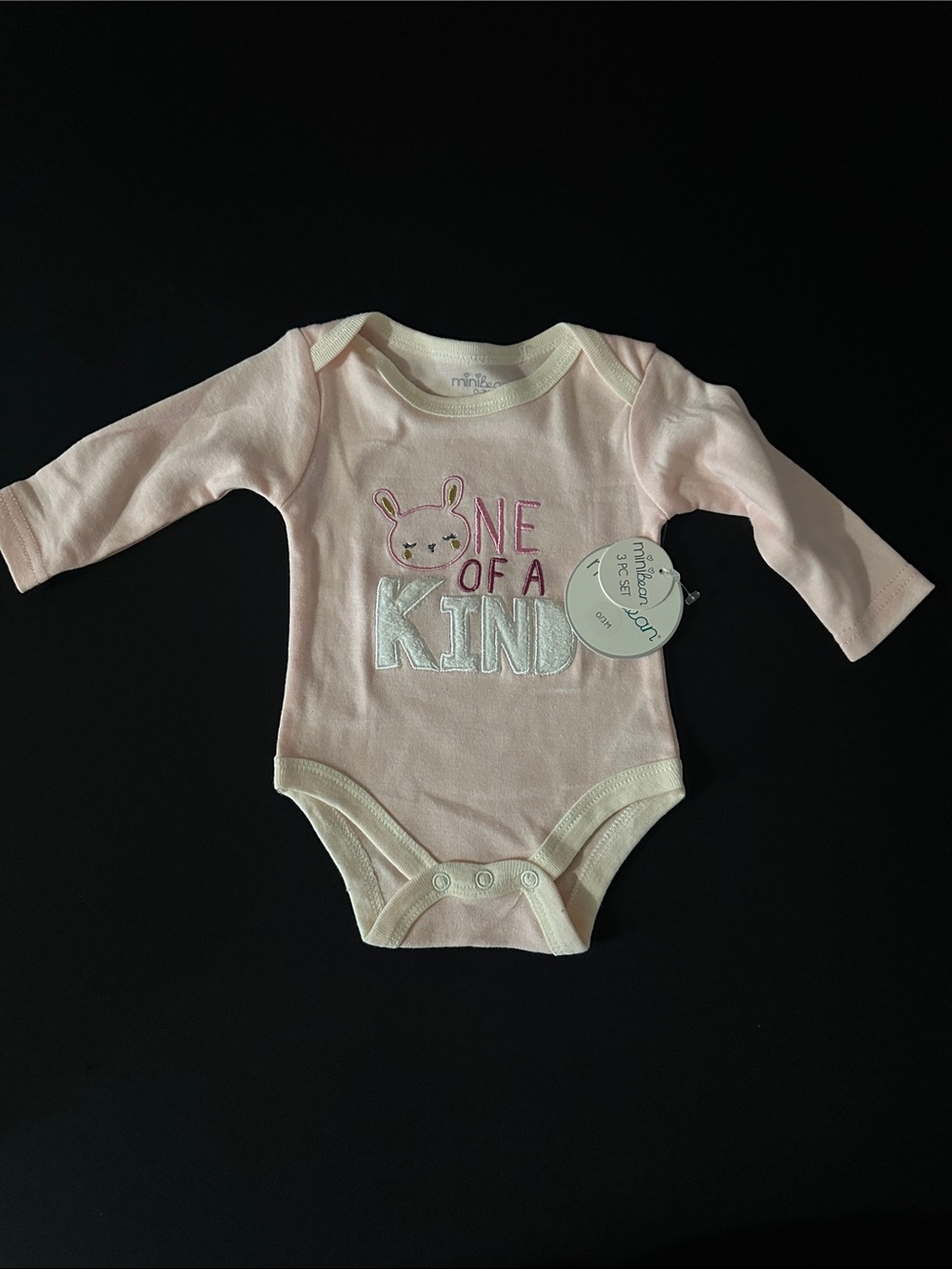 Carter's Light Pink 'One of a Kind' Long-Sleeve Baby Bodysuit